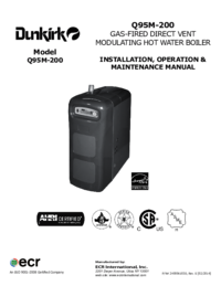 Para ver o documento Dunkirk Q95M-200 Modulating Condensing Boiler Manual do Utilizador